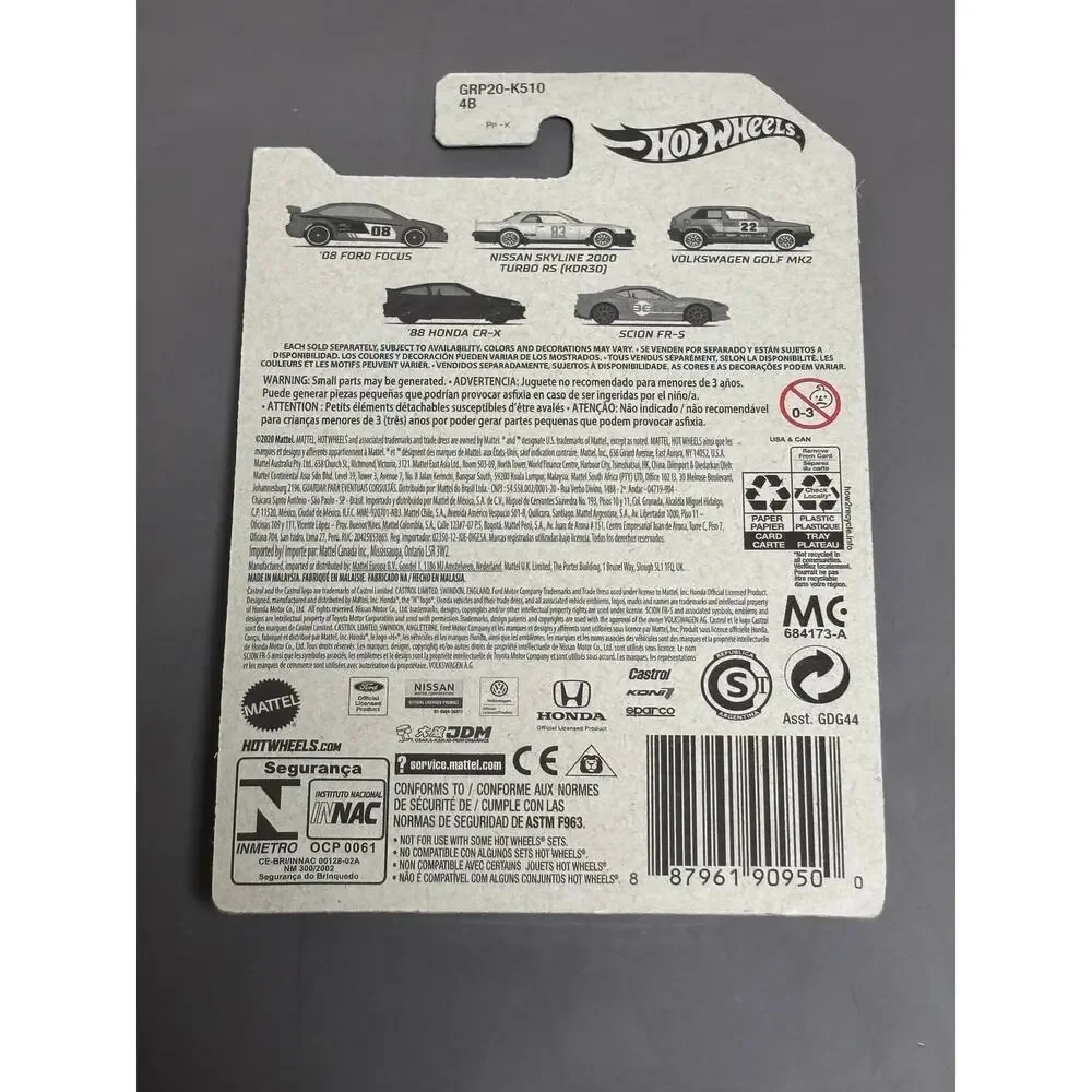 Hot Wheels Green Volkswagen Golf MK2 3/5 Street Racers Walmart Exclusive New